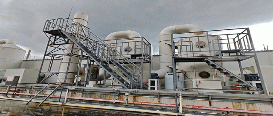 廢氣設備中水洗塔和堿洗塔的作用